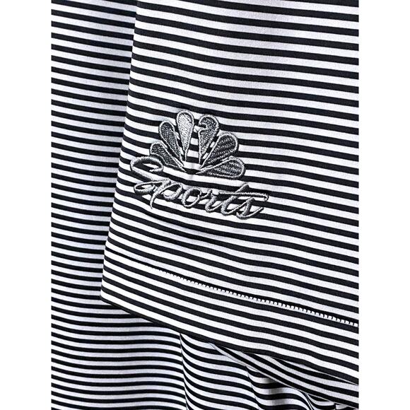 Peter Millar Summer Comfort NBC Sports Striped Polo Shirt Mens XXL Golf Stretch - Picture 4 of 8